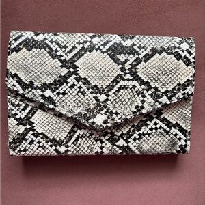 Elegant Snakeskin Clutch